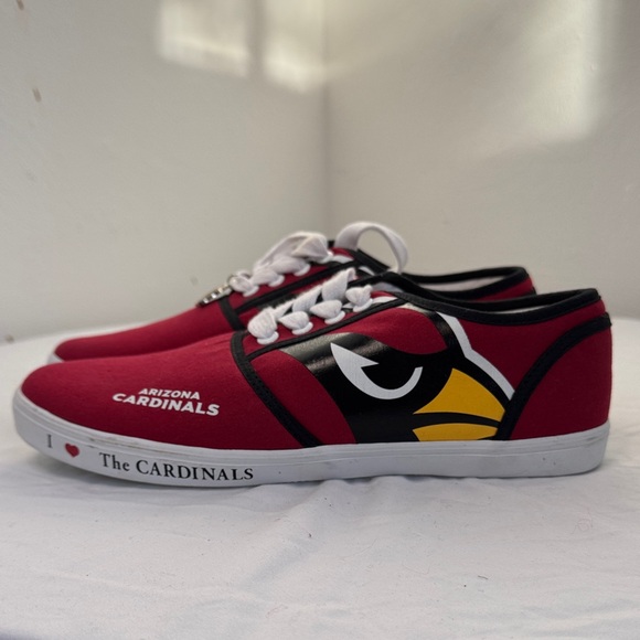 Arizona Cardinals Women’s Red Sneakers Size 9.5 Sporty Athletic Fan - Picture 2 of 6